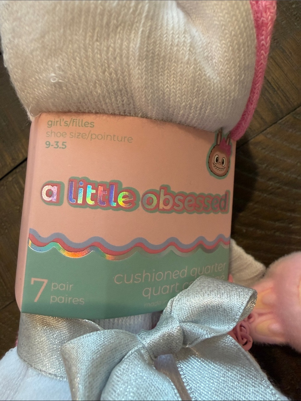 Sock Set with Plush Charm - Picture 4 of 4